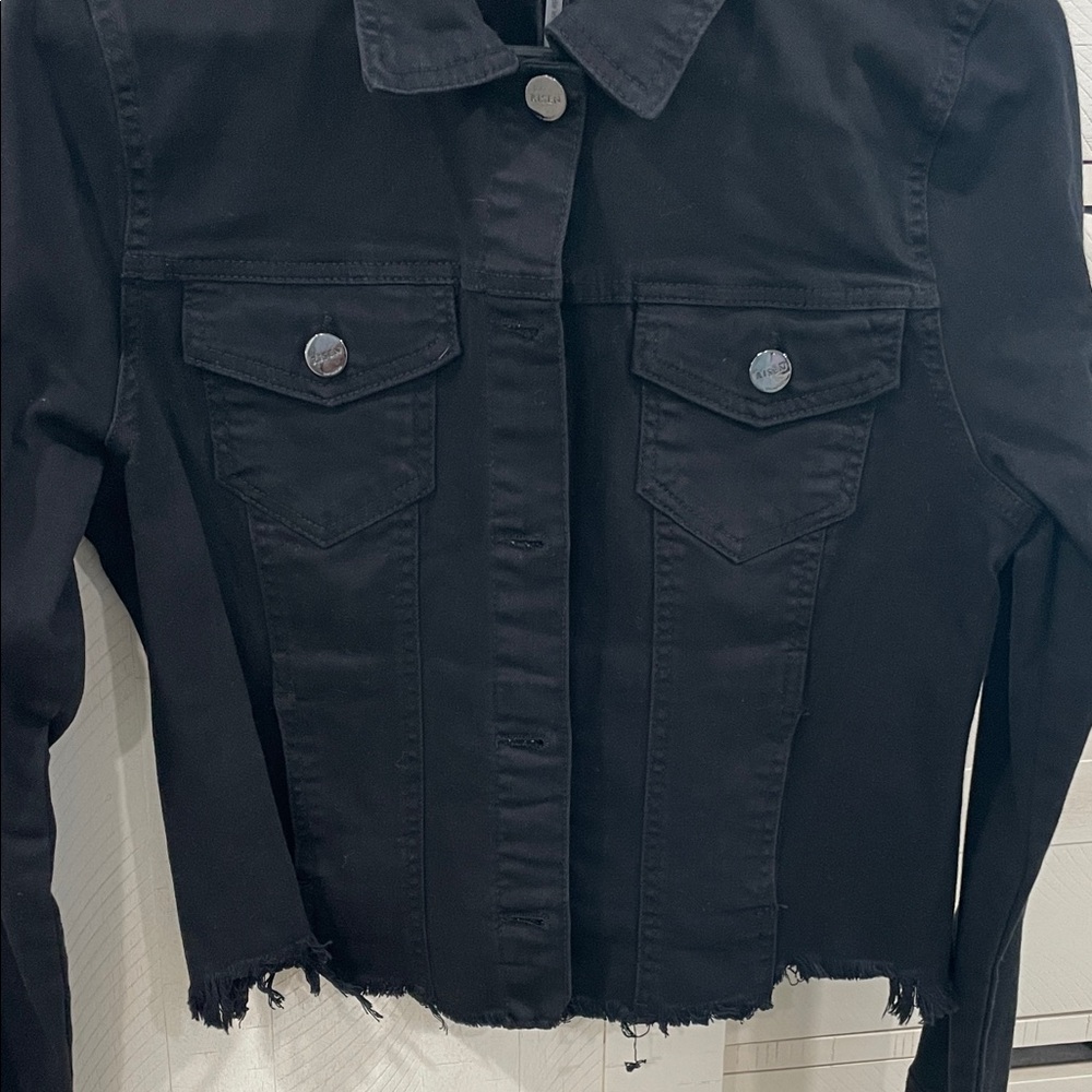 Black Denim Jacket by Risen Los Angeles - Picture 3 of 7